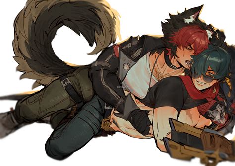 lighter and komano manato (zenless zone zero) drawn by rwwis | Danbooru