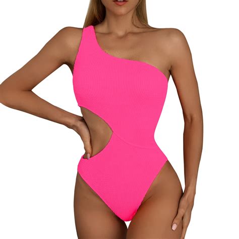 MSJUHEG One Piece Swimsuit Women,Red Swimsuit Women,Tummy Control