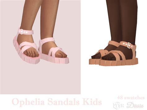 The Sims Resource - Ophelia Sandals Kids