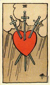 3 Мечей The Smith-Waite Tarot Centennial Edition | Мир Таро: галерея ...