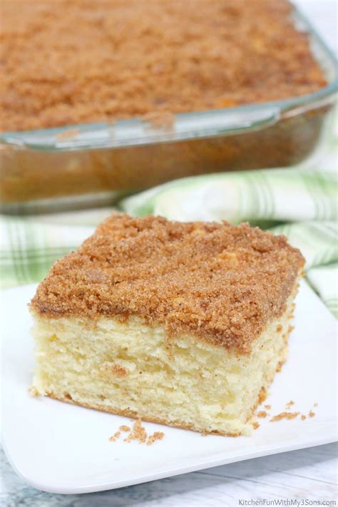 Buttermilk Coffee Cake - Kitchen Fun With My 3 Sons