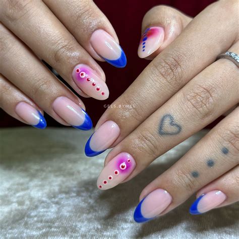 Elegant Expressions: 33 Dark Blue French Tip Nails - Nail Designs Daily