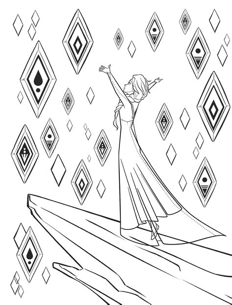 New Frozen 2 coloring pages with Elsa - YouLoveIt.com