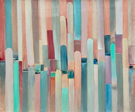 french school  french abstract shapes oil painting  pastel