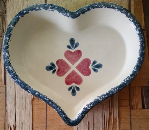 Chaparral Pottery Heart Shaped Baking Pan | Etsy | Pottery, Sugar bowls and creamers, Baking pans