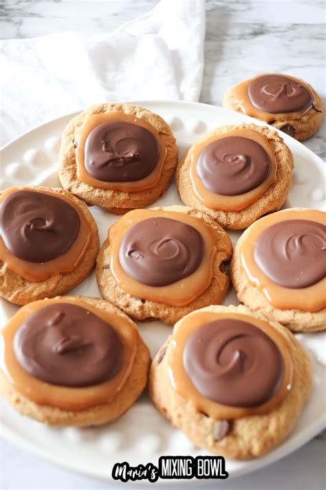 Chocolate Caramel Cookies - Maria's Mixing Bowl