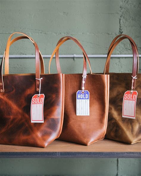 Leather tote bags at KMM & Co. in 2022 | Tote bag leather, Handmade ...