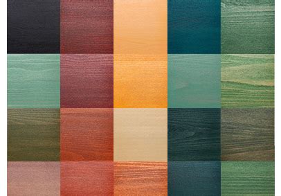 exterior wood stain colour charts