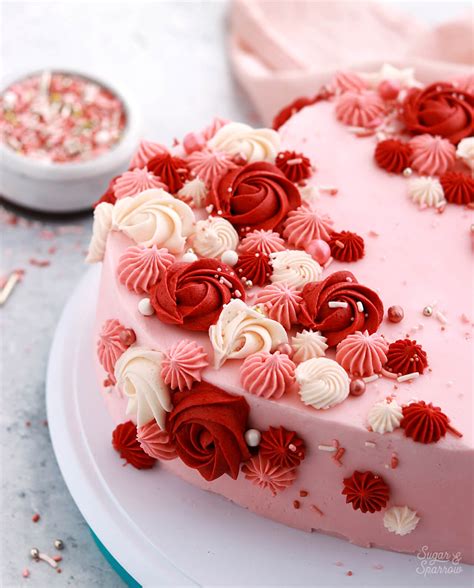 Easy Heart Shaped Cake Tutorial - Sugar & Sparrow