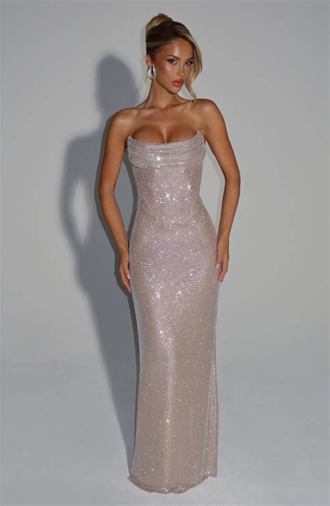 Buy Mirabella Maxi Dress - Nude | Babyboo Fashion