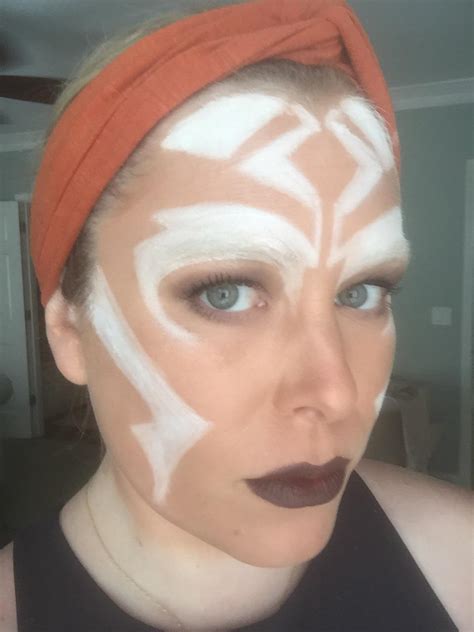 Ahsoka Tano makeup trial...all things I already had. Any suggestions ...