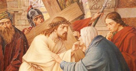 Quem Deu Agua A Jesus No Caminho Da Cruz - Mistérios Dolorosos - Jesus carrega a cruz no caminho ao Calvário