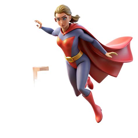 Superheroine 3D Render 56667179 PNG