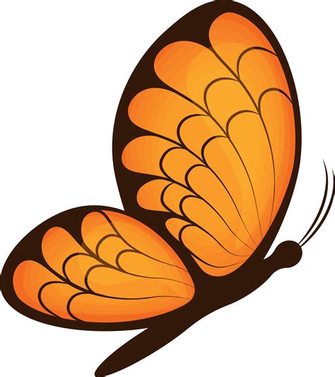 Orange Butterfly Clip Art
