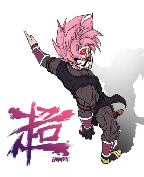 goku black and crimson-masked saiyan (dragon ball and 1 more) drawn by