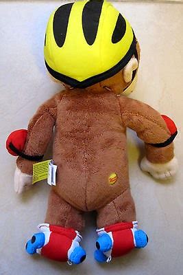 www.bebekidsworld.com: Curious George Roller Monkey Huggable Plush 12"