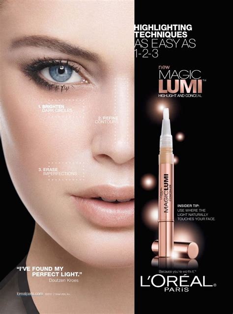loreal paris advertising  doutzen kroes cosmetics advertising