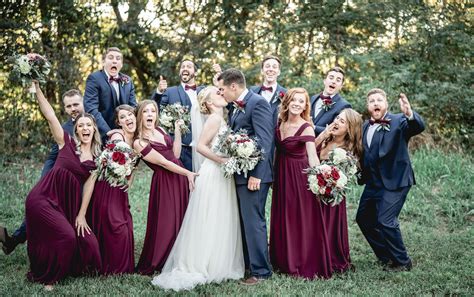 Fall Wedding || Wedding Party || Burgundy Inspired Wedding || Fun