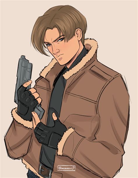 Leon is very upset with Capcom, fanart by me : residentevil