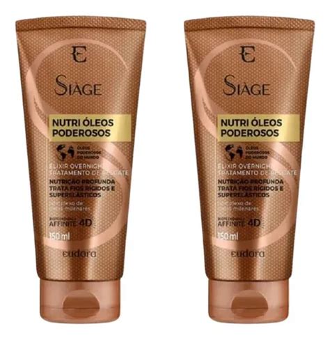 Oleo Novo Da Eudora - Oleo Eudora Siage 150ml Nutri Oleo Poderoso Elixir Over -2un | Frete grátis