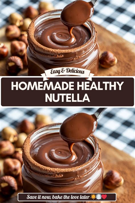healthy homemade nutella  ingredients sugar