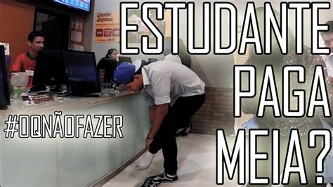 Estudante De Pós Graduação Paga Meia - 7