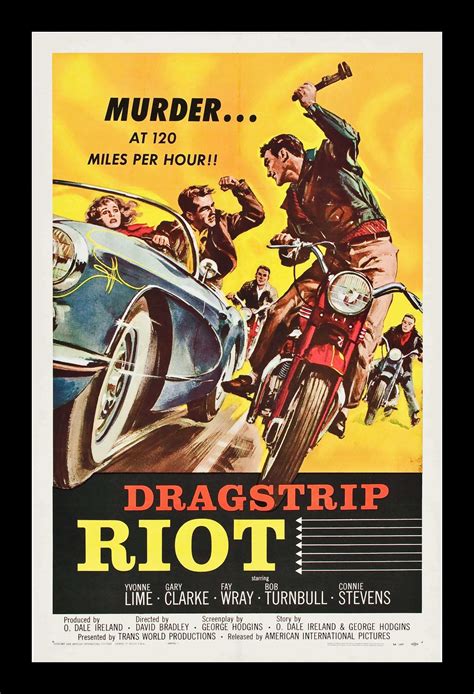 Dragstrip Riot Retro Movie Poster,1958