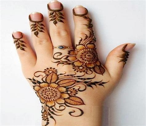 Simple And Easy Flower Mehndi Designs | Best Flower Site