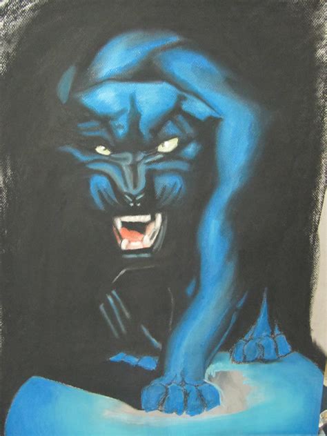 blue panther by BAKKSAIGA on DeviantArt