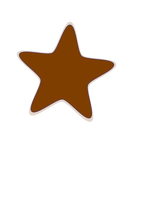 Brown-clip-art-star-hi Clip Art at Clker.com - vector clip art online ...