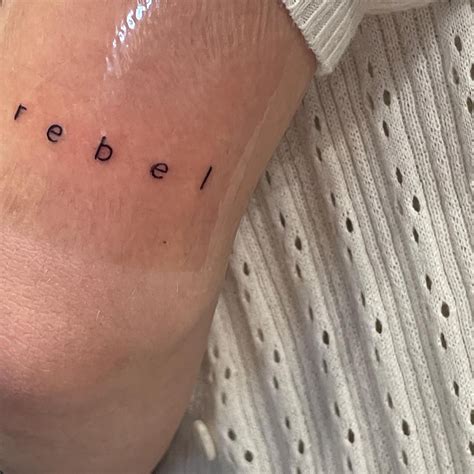 Charli D'Amelio gets 'rebel' tattoo