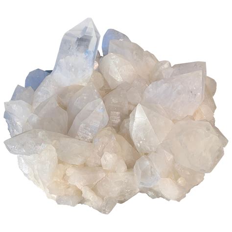 Unique White Quartz Crystal "Druze" by Demian Quincke For Sale at
