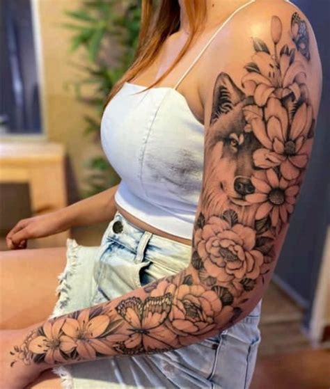 Tatuagem No Ombro E Braço - 12 Ideias Lindas de Tatuagens Florais Para Ombro e Braço - 123 Tatuagens