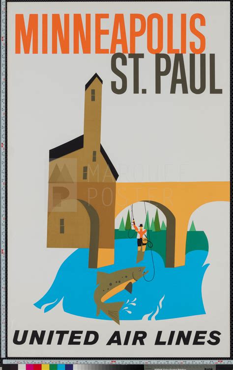 Marquee Poster | United Airlines Minneapolis St. Paul 1950s US 1-sheet