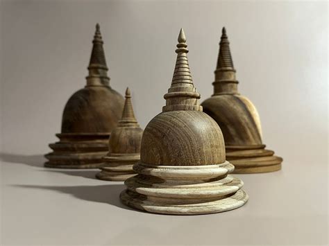 Wooden Buddhist Stupa, Karaduva, Buddha Statue Relic Deposit, Wood Home ...