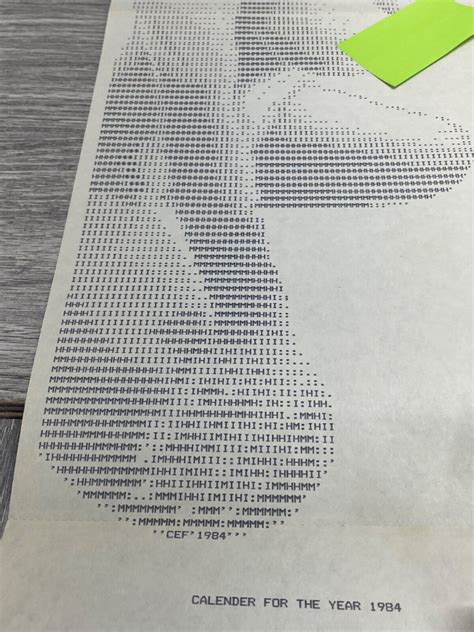 Playboy Playmate Vintage 1984 Computer Printer Foldout Playmate