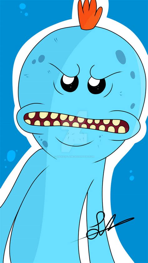 Mr Meeseeks from rick and morty! by PhenioxFlame on DeviantArt