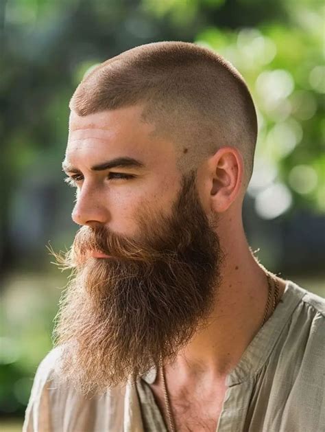 dashing buzzcut  beard combinations  elevate  style beard