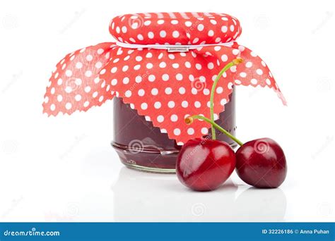 cherry jam stock photo image  cherries delicious
