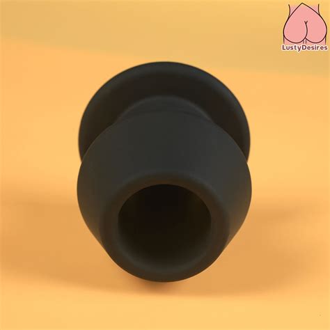 Hollow Butt Plug, Silicone Hollow Anal Plug With Stopper, Open Wide