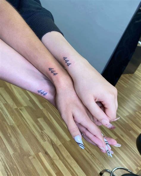 Matchy 444 Tattoos | Tattoos, Maching tattoos, Matching tattoos