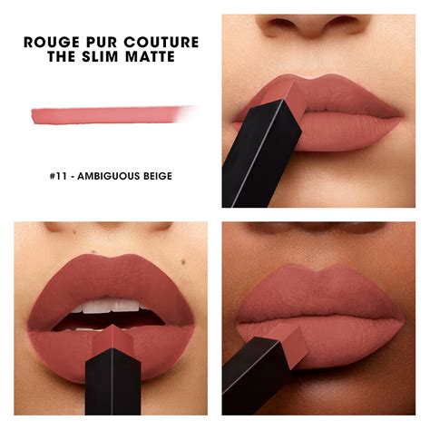 Ysl Rouge Pur Couture The Slim Matte Lipstick Swatches - Infoupdate.org