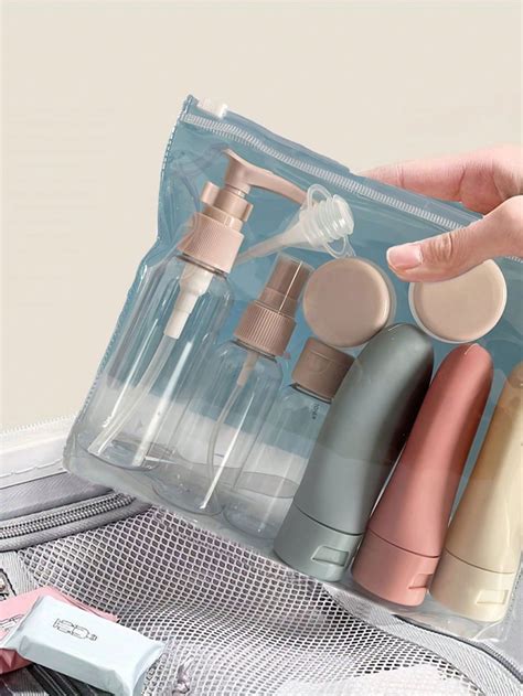 11pcs Travel Bottles Set For Toiletries, Empty Refillable Travel Size Containers Travel