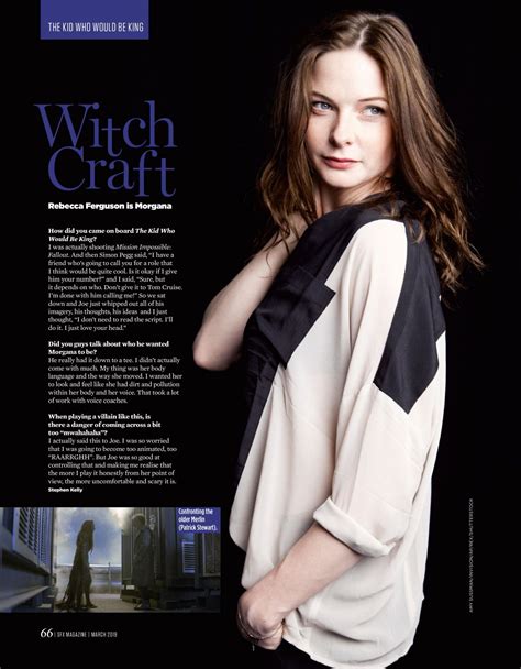 REBECCA FERGUSON in SFX Magazine, March 2019 – HawtCelebs