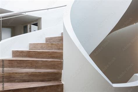 Modern luxury spiral staircase in home showcase interior Stock Photo ...