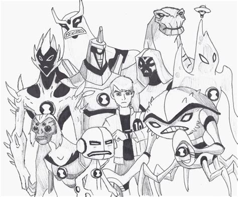 Ben 10 Sketch at PaintingValley.com | Explore collection of Ben 10 Sketch