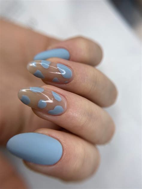 Нежно-голубые ногти | Nails, Beauty