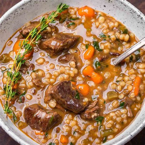 vegetable barley soup recipe slow cooker beef barley soup