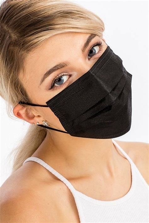 Disposable Surgical Face Masks Black 10 Pack - Beauty Couture Ireland