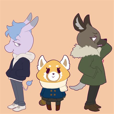 Tadano, Retsuko, and Haida : r/aggretsuko